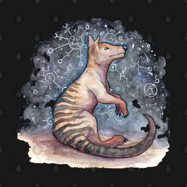 Thylacine Dreamer by Painting Dragon Feathers