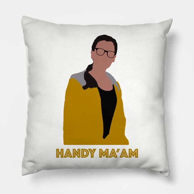 Elena Alvarez Handy Ma'am (one day at a time) Pillow by AlexStarton