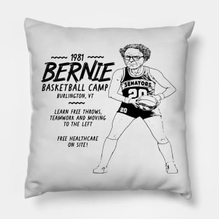 Retro Bernie Sanders Basketball Camp // Funny Bernie Sanders Baller Retro Pillow