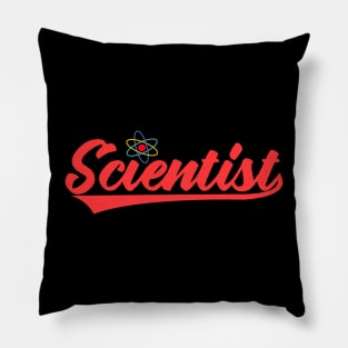 scientist with drawing typography text Pillow