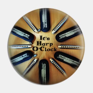 Harp O'Clock Pin