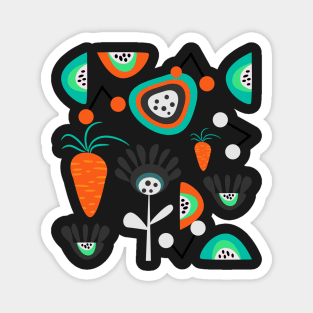 Funky fruity party Magnet