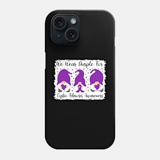 We Wear Purple For Cystic Fibrosis Awareness Phone Case