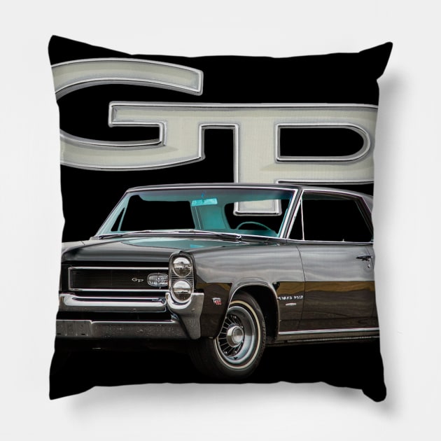 1964 Pontiac Grand Prix Pillow by Permages LLC