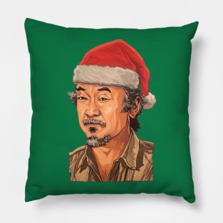 mr miyagi christmas Pillow