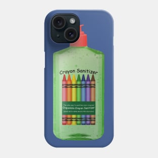 crayon sanitizer Phone Case