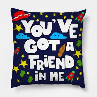 i have friends Pillow