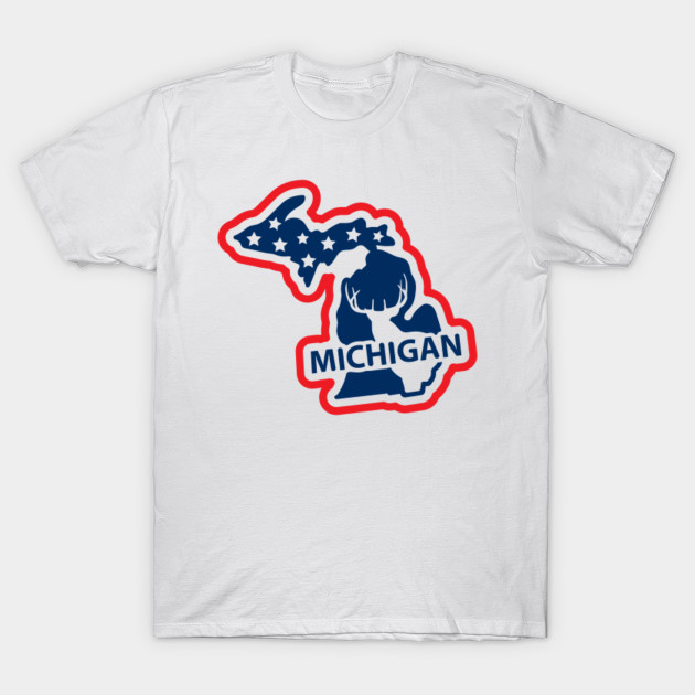 Michigan Stars And Stripes Michigan Stars And Stripes T Shirt