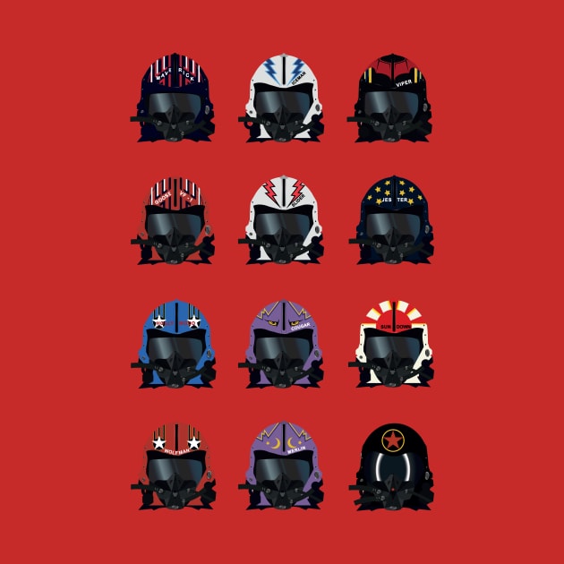 Top Gun helmets by Chevsy