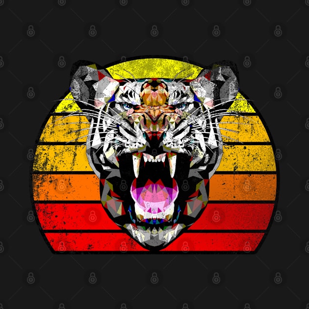 Retro Tiger Print by Worldengine