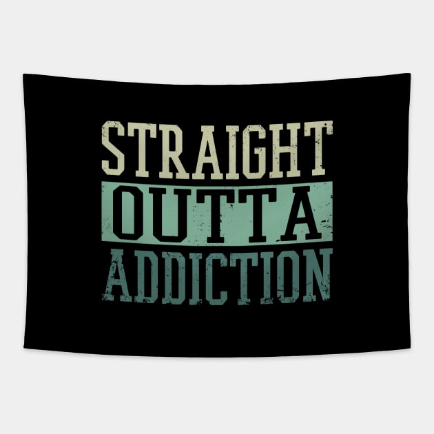 Straight Outta Addiction Tapestry by Zen Cosmos Official