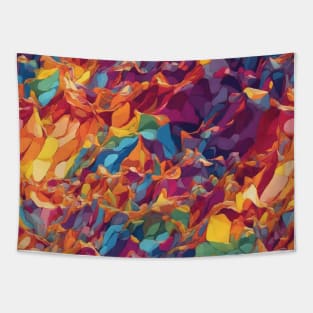 Radiant Color Explosion Tapestry