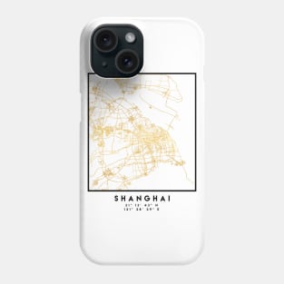 SHANGHAI CHINA CITY STREET MAP ART Phone Case