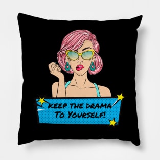 NO DRAMA mugs coffee mugs t-shirts stickers Pillow