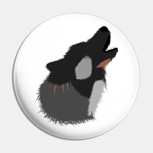 Howling Wolf Pin