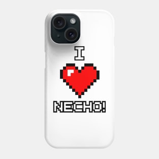 I Love Necho System 8 Bit Heart Phone Case