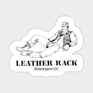 Leather Rack Vintage Gay Retro LGBT Magnet