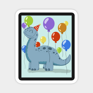 Dinosaur Birthday Magnet