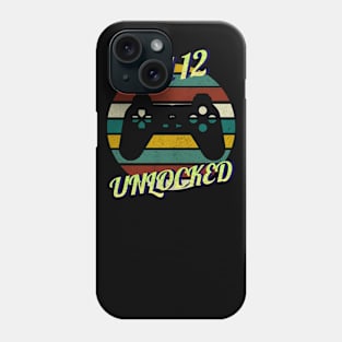 Level 12 Unlocked 12th Birthday funny Gift idea for Gamers Phone Case