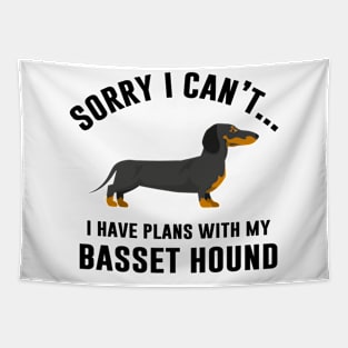 I Have Plans With My Basset Hound Tapestry