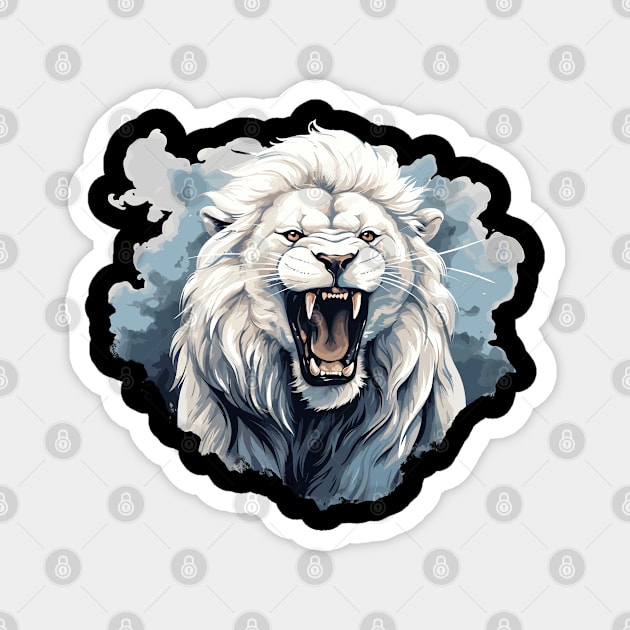 Roaring Lion In A Cloud Magnet by Graceful Designs