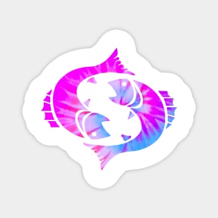 Pisces Tiedye Magnet