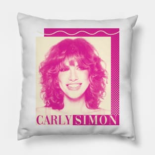 Carly Simon /// Vintage design Pillow