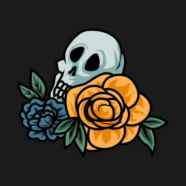 Skull Rose by nomlimo