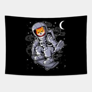 Astronaut Skate Shiba Inu Coin To The Moon Shib Army Crypto Token Cryptocurrency Blockchain Wallet Birthday Gift For Men Women Kids Tapestry