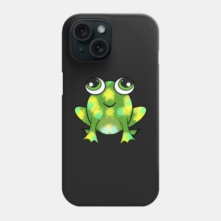 Cute frog and fresh paint Phone Case