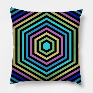 Retro Hex Pillow