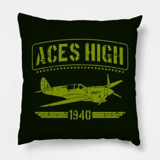 Aces High 1940 art Pillow