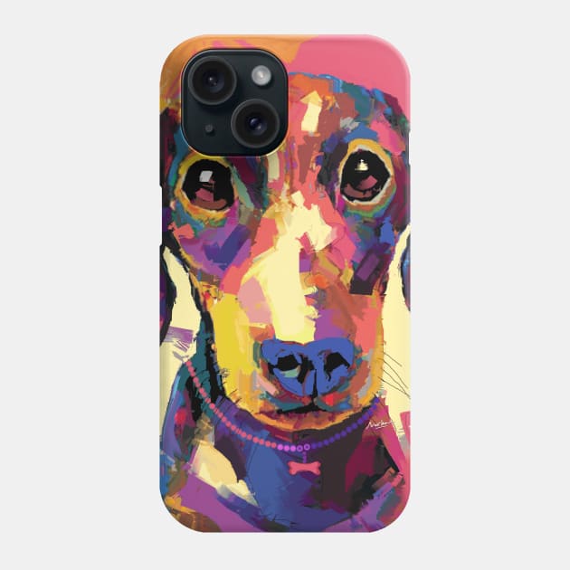 Dachshund Phone Case by mailsoncello