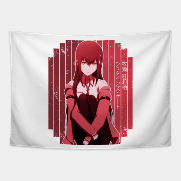 Get Wallpaper Makise Kurisu Red Steins Gate Anime Shirt Steins Gate For Android