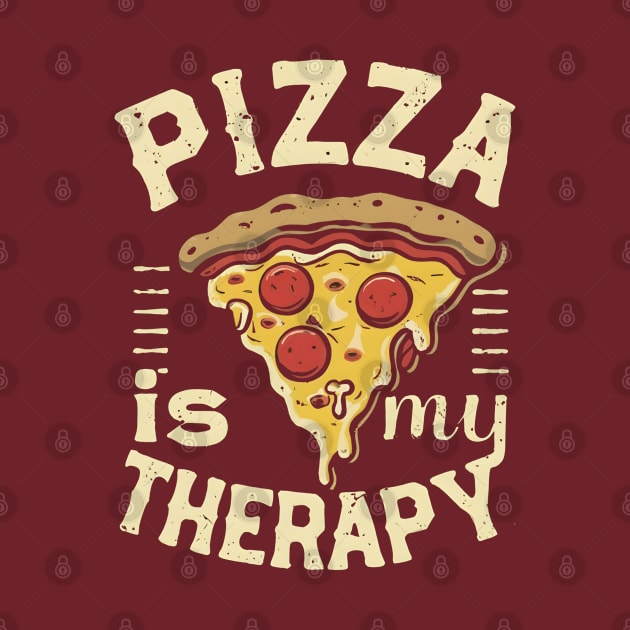 Pizza is my therapy by NomiCrafts