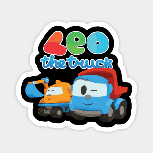 LEO the truck wink and  SCoop friend Magnet