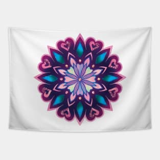 Flower mandala art Tapestry