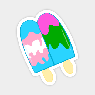 Paired Popsicle Pride Magnet