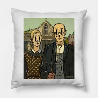 Wiggly American Gothic Pillow