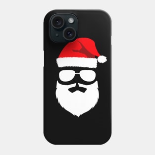 Santa Claus Sunglasses with Beard Christmas Phone Case