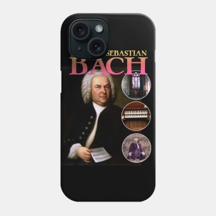 BACH RAP TEE Johann Sebastian Bach Cool Vintage Retro 90's Graphic Band T-Shirt Phone Case