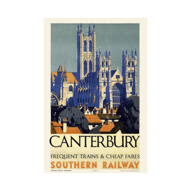 Canterbury UK Vintage Poster 1937 by vintagetreasure