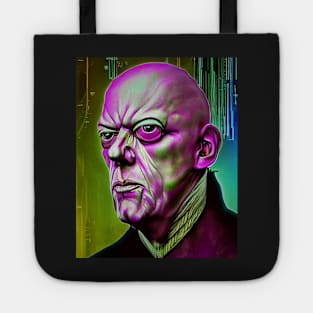 Cyberpunk Aleister Crowley The Great Beast of Thelema  as Cyber Wizard Tote