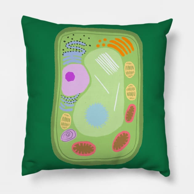 Plant Cell Pillow by ThirteenthFloor