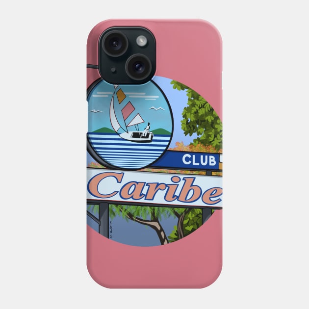 Club Caribe Phone Case by NelidaZubia