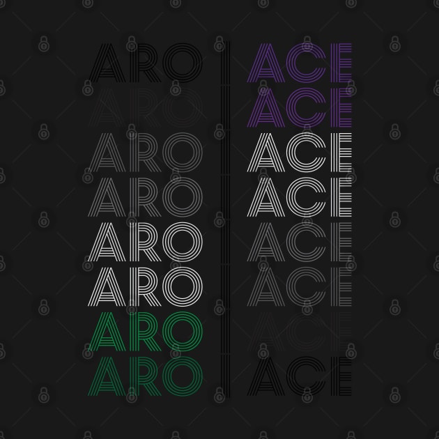Retro AroAce Pride by AceOfTrades