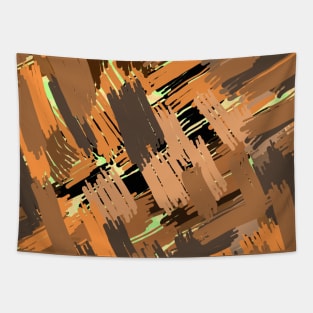 Orange wood Tapestry