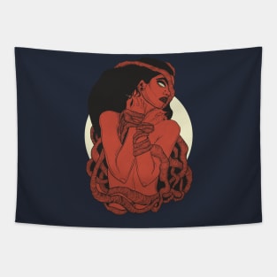 Red woman Tapestry