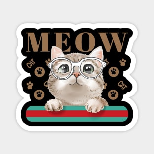 Meow Cat Magnet