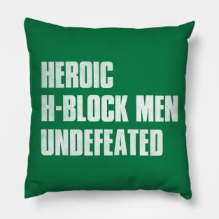 Heroic H Block Men Undefeated Pillow